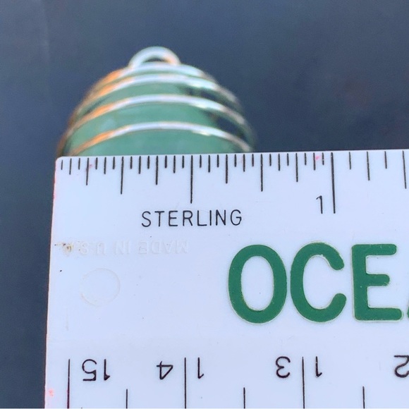 Aventurine Zenergy Gems Tumble Stone Crystal Pendant + 20" Stainless Steel Chain - Picture 7 of 17